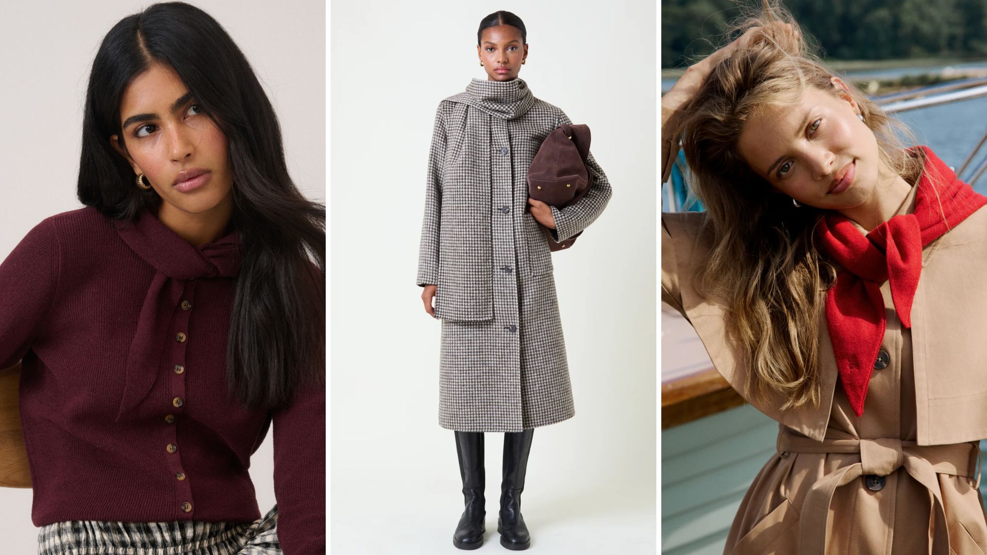 composite of 3 models wearing Nobody&#039;s Child new in for winter 2025