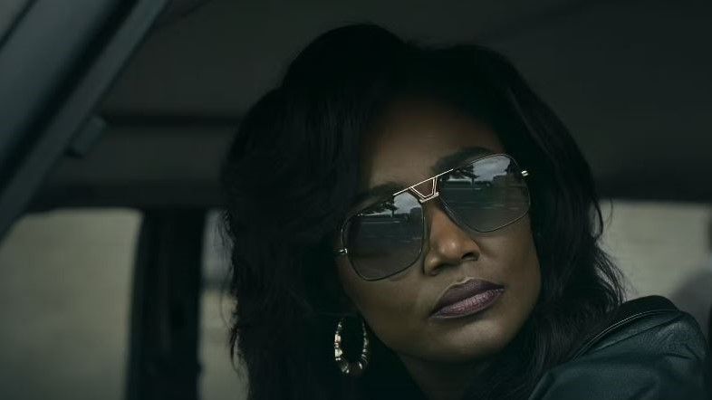 Patina Miller as Raq in sunglasses in Power Book III: Raising Kanan season 3 promo picture