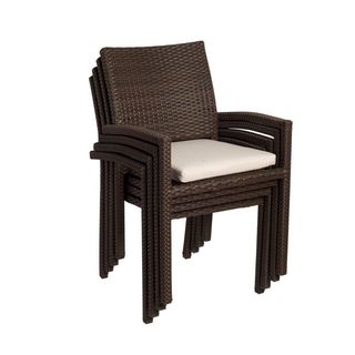 Stacking patio chairs from Birch Lane, one of the best outdoor furniture brands in the US.