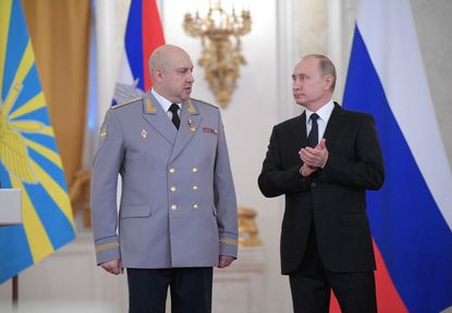 Gen. Sergei Surovikin and Vladimir Putin