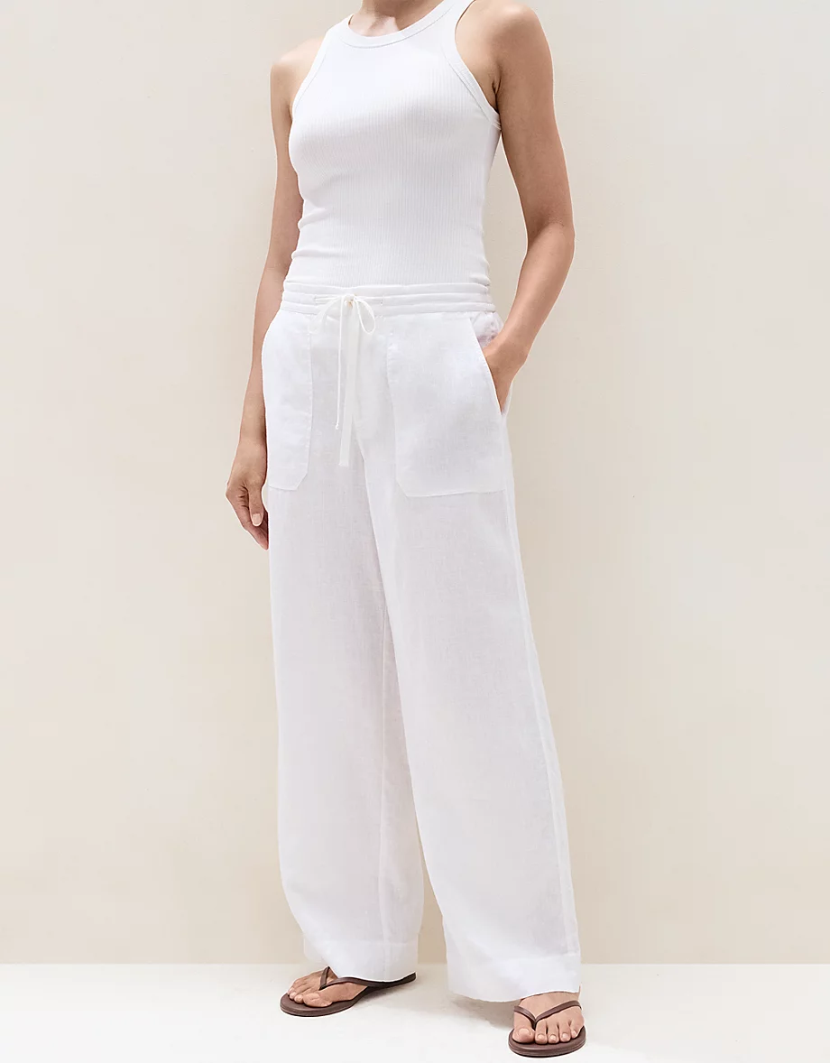 The White Company, Linen Wide Leg Trousers