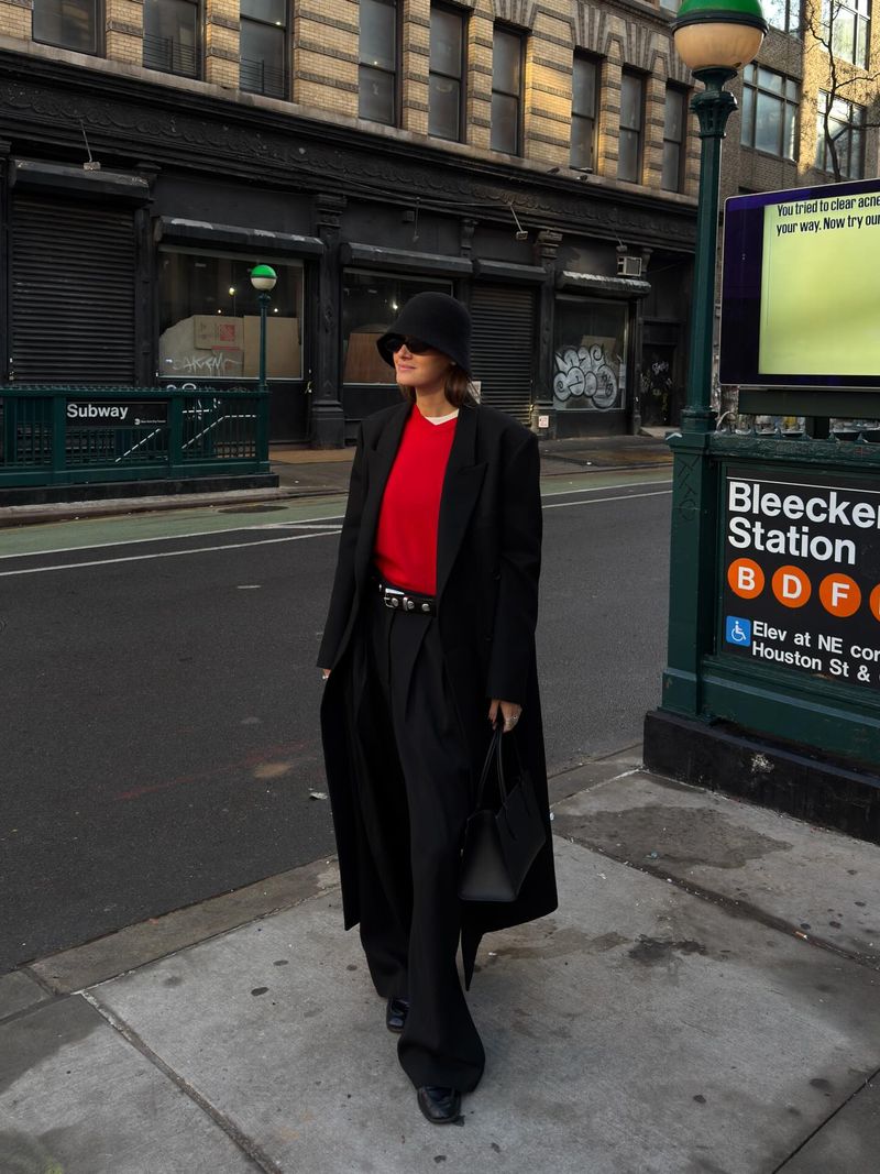 Coco wearing the COS Wide-Leg Trousers