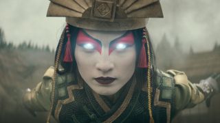 Avatar Kyoshi displaying her powers in Avatar: The Last Airbender