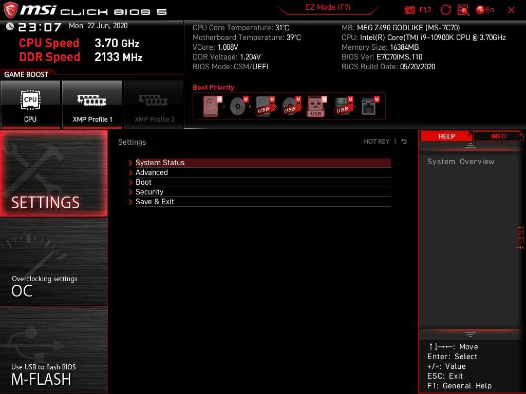 MSI MEG Z490 Godlike