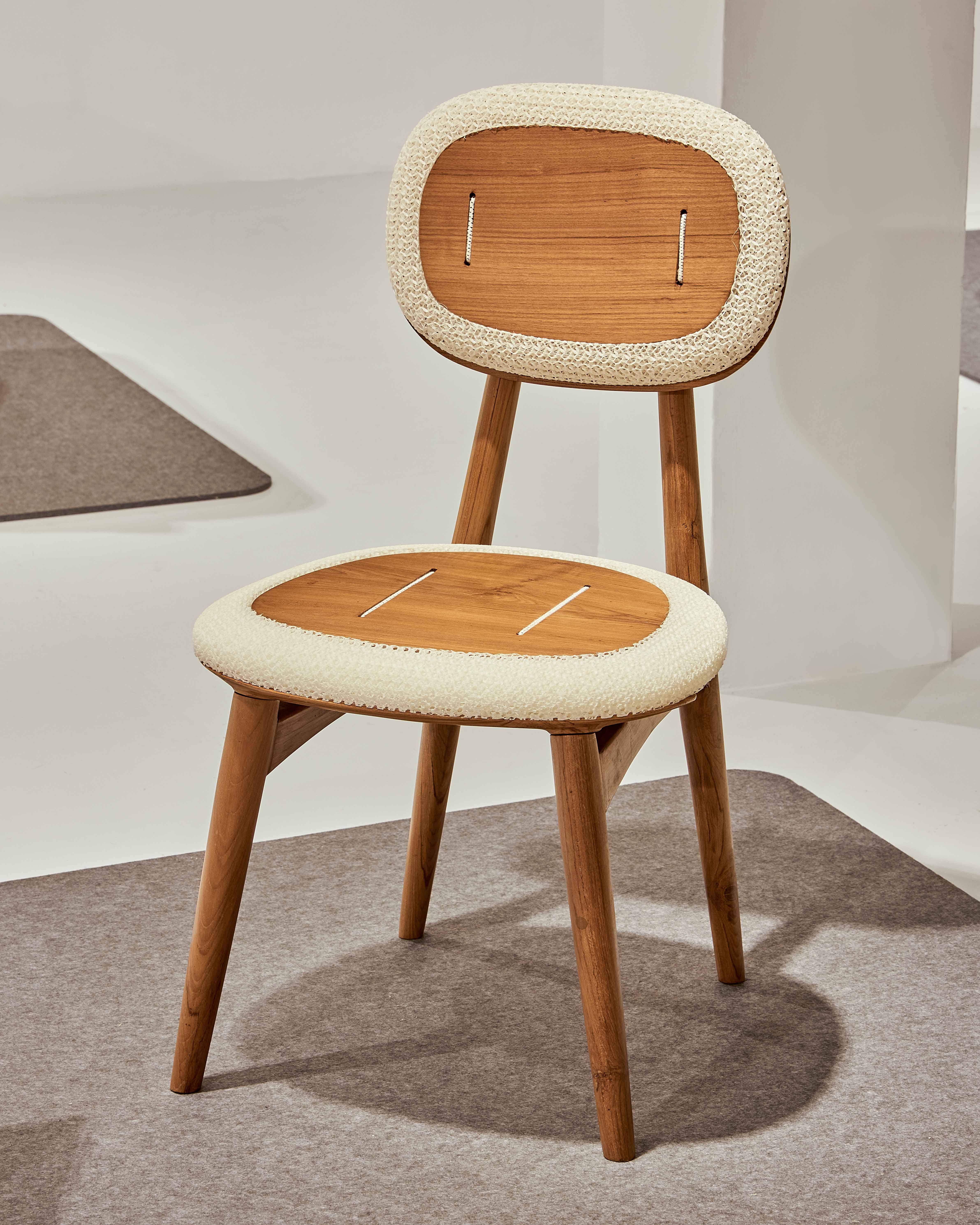 Chair design with soft upholstery