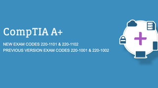 A screenshot of the CompTIA homepage for the A+ course