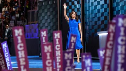 Michelle Obama addresses the Democratic National Convention 