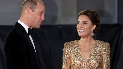 The Prince Of Wales And The Duchess of Cornwall, And The Duke And The Duchess Of Cambridge Attend The World Premiere Of “No Time to Die”