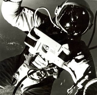 Ed White Closeup During Spacewalk