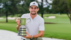 Joaquin Niemann with the ISPS Handa Australian Open trophy