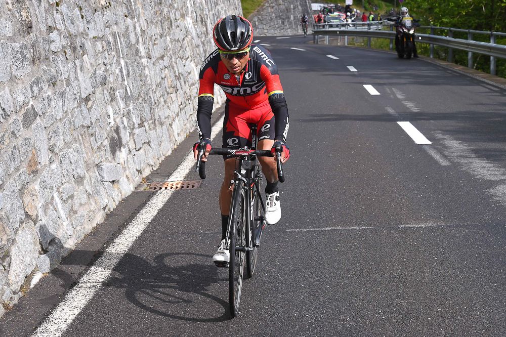Darwin Atapuma on the attack during stage 5 at the Tour de Suisse