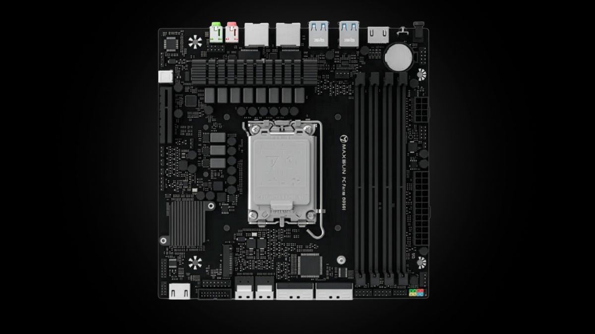 Mini-ITX motherboard launches with four full-sized RAM slots in the middle of a RAM shortage — support for up to 256GB of glorious DDR5 on a tiny PCB