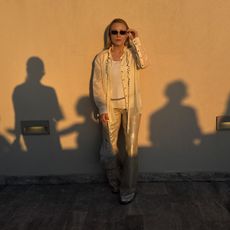 Editor Rebecca Rhys-Evans in Athens and Hydra with Mango 