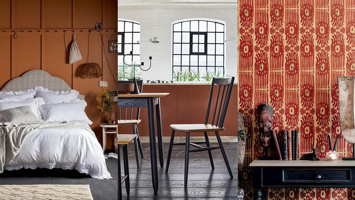 Beautiful painting and decorating tips with terracotta