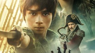 (L to R) Alexander Molony as Peter Pan and Jude Law as Captain Hook in the Peter Pan & Wendy poster