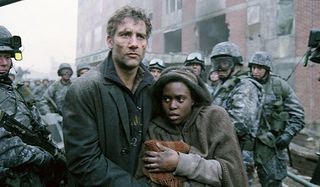 Clive Owen and Clare-Hope Ashitey in Children Of Men