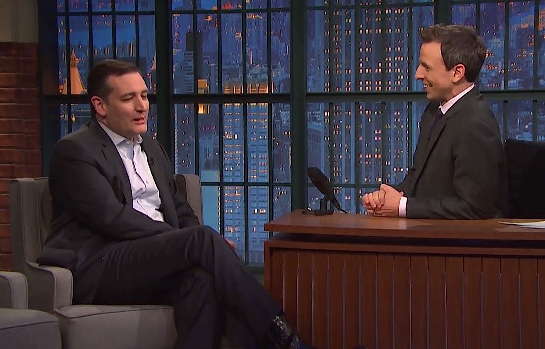 Seth Meyers lightly grills Sen. Ted Cruz