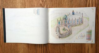 Illustration of a utopian city based on Cambridge, 1988’ from Nova Cantabrigiensis book