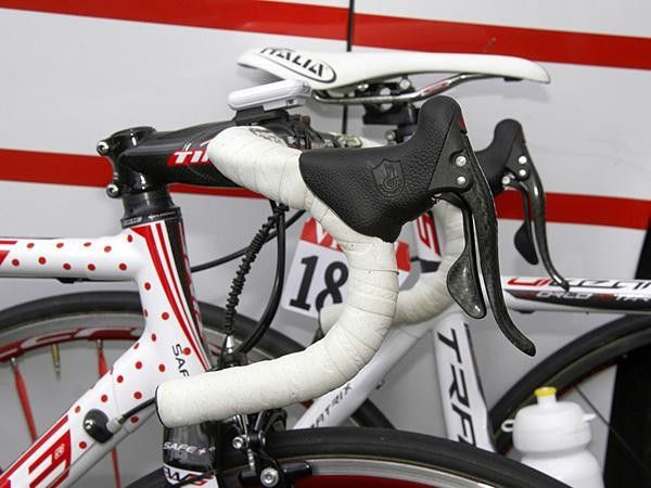 White tape, black levers, red accents&hellip;