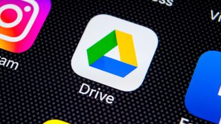 Google drive app logo on phone