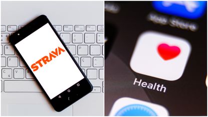 Strava iphone health app hot sale