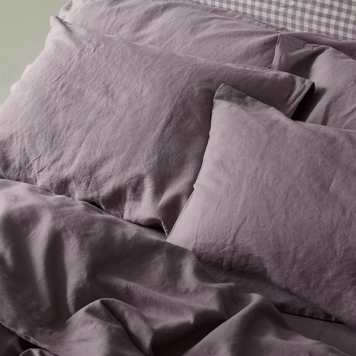 Dark purple bedding