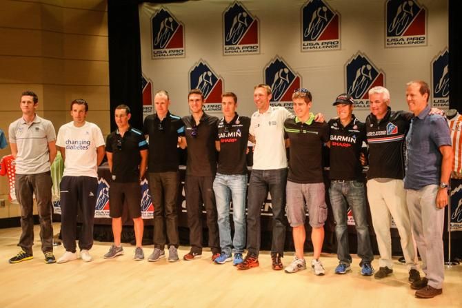 Today's lineup for the pre-race press conference.
