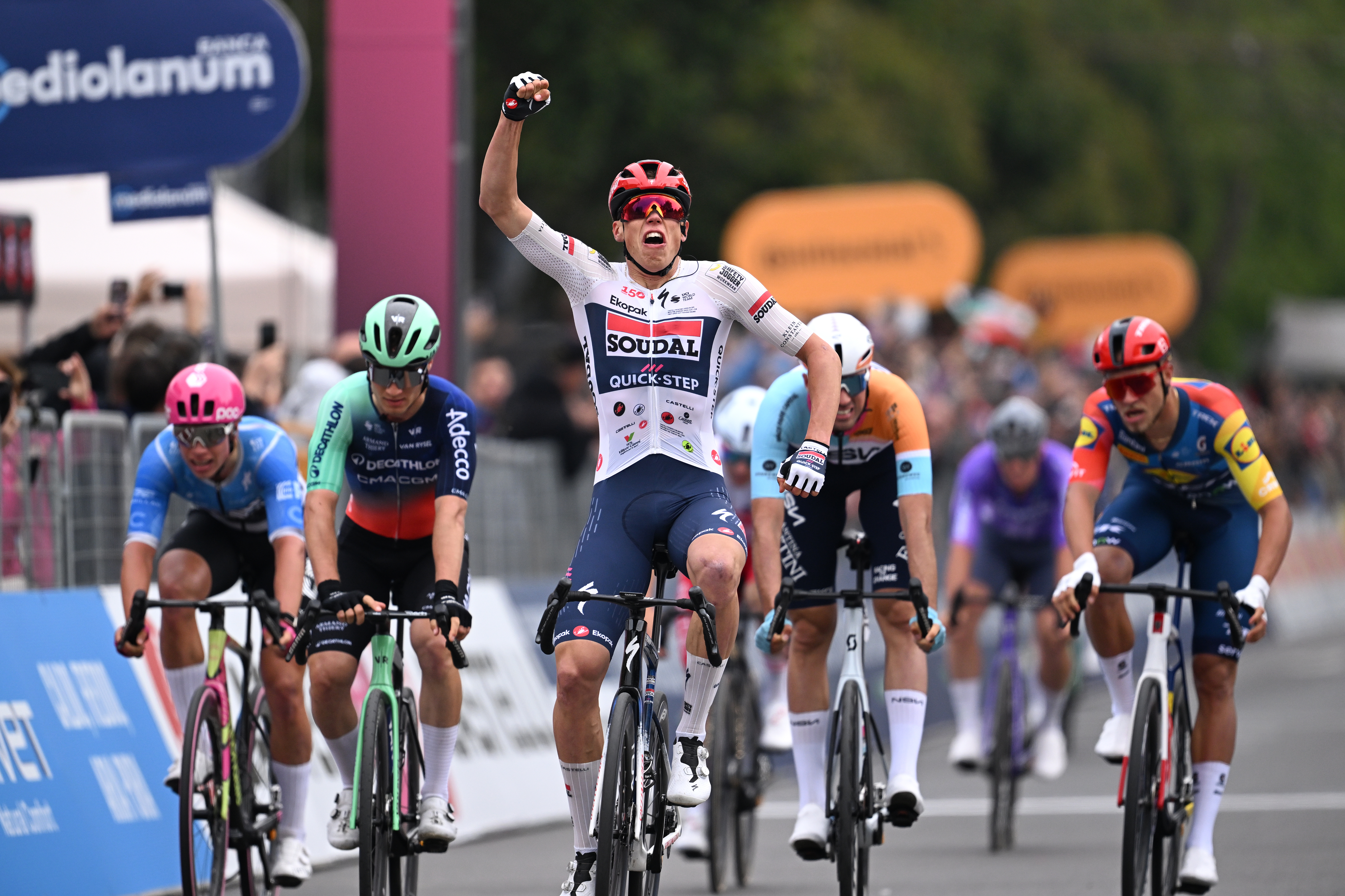 Paul Magnier wins stage one of the Giro d'Italia
