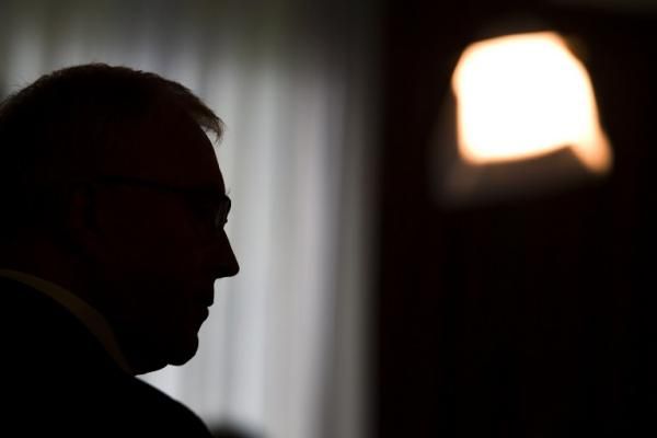 UCI President Pat McQuaid stepped out of the shadows to face the media