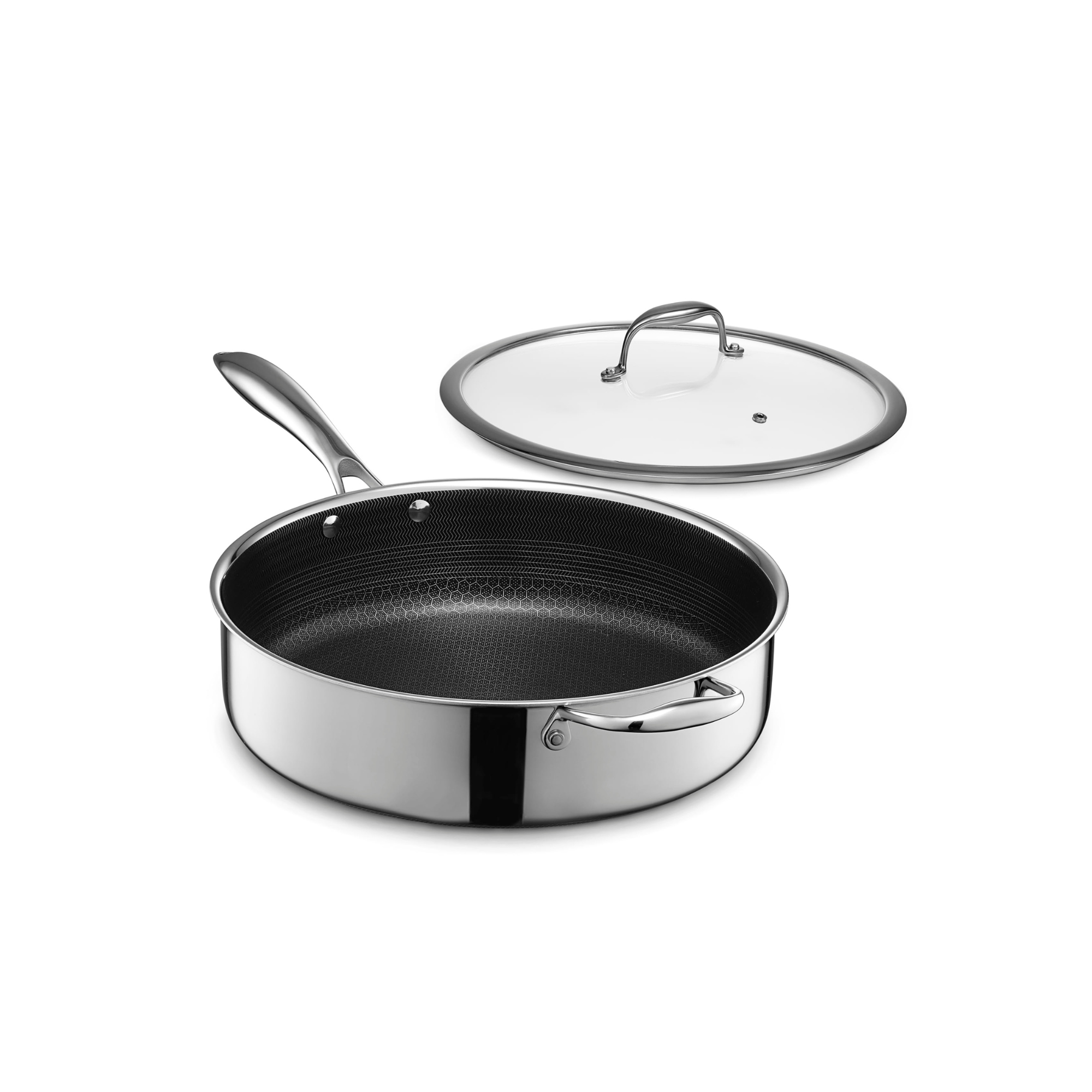 HexClad Hybrid 3 Qt Deep Sauté Pan