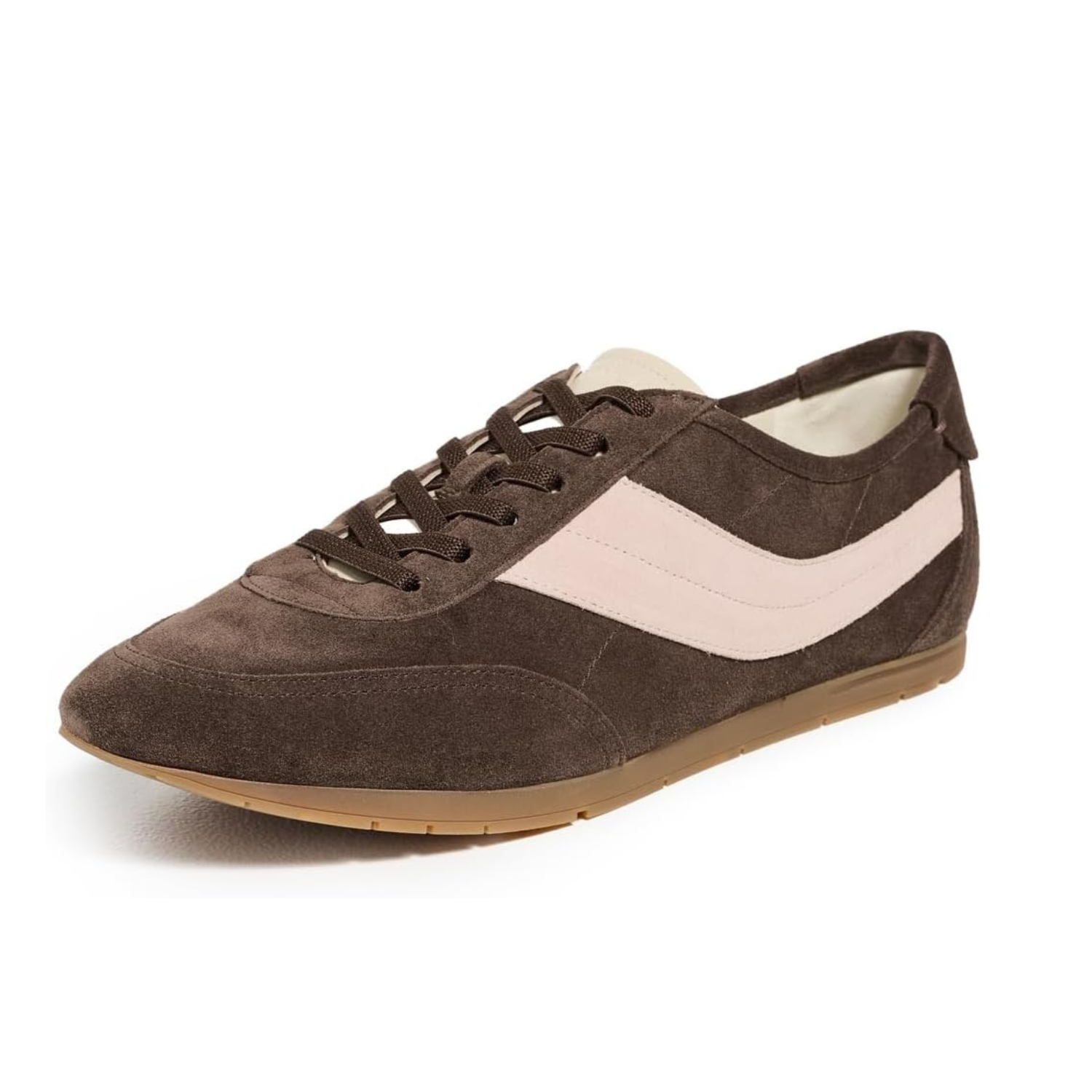 Vince Women's La Runner Sneakers, Dark Mocha/rosewater, 6.5 Medium Us