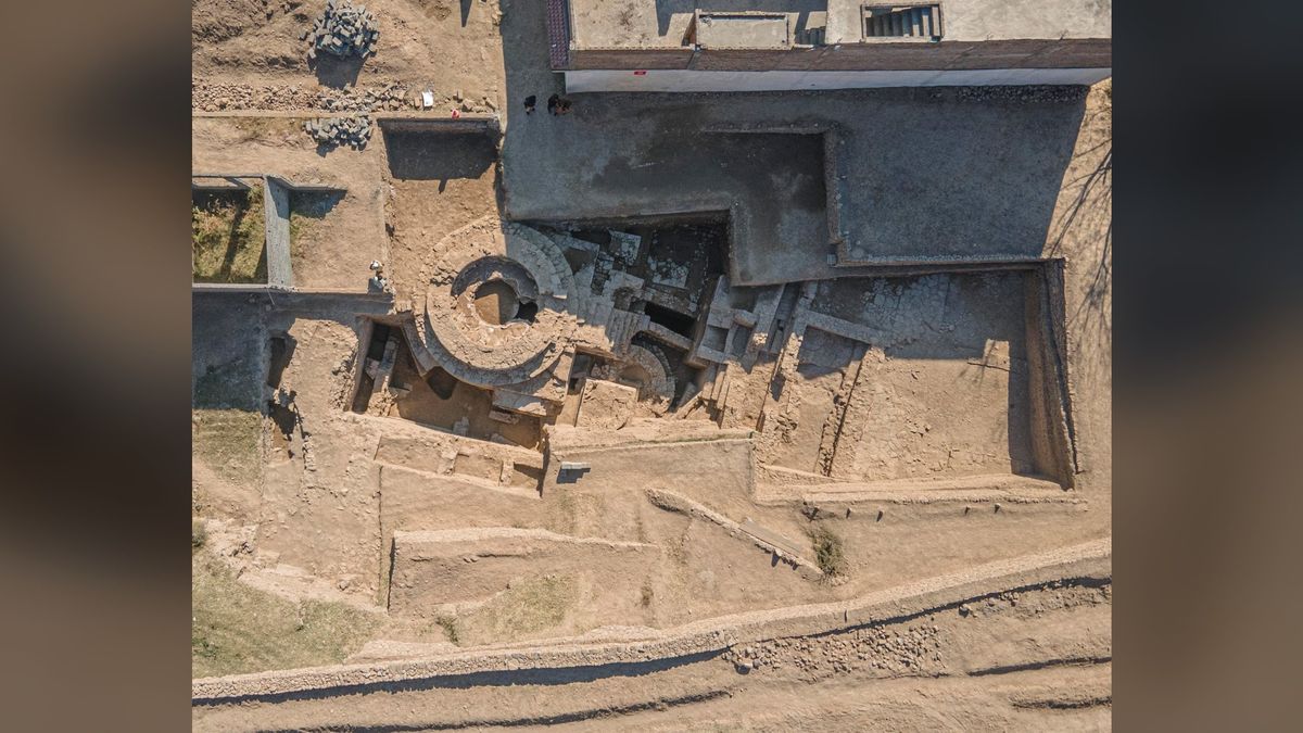 The ancient Buddhist temple was unearthed in late 2021, in Barikot in the Swat region of Pakistan. It&#039;s thought to be at least 2,100 years old.