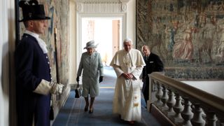Pope Benedict XVI on a state visit to the UK in 2010