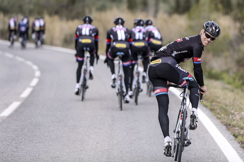 Tom Veelers training with Giant-Alpecin