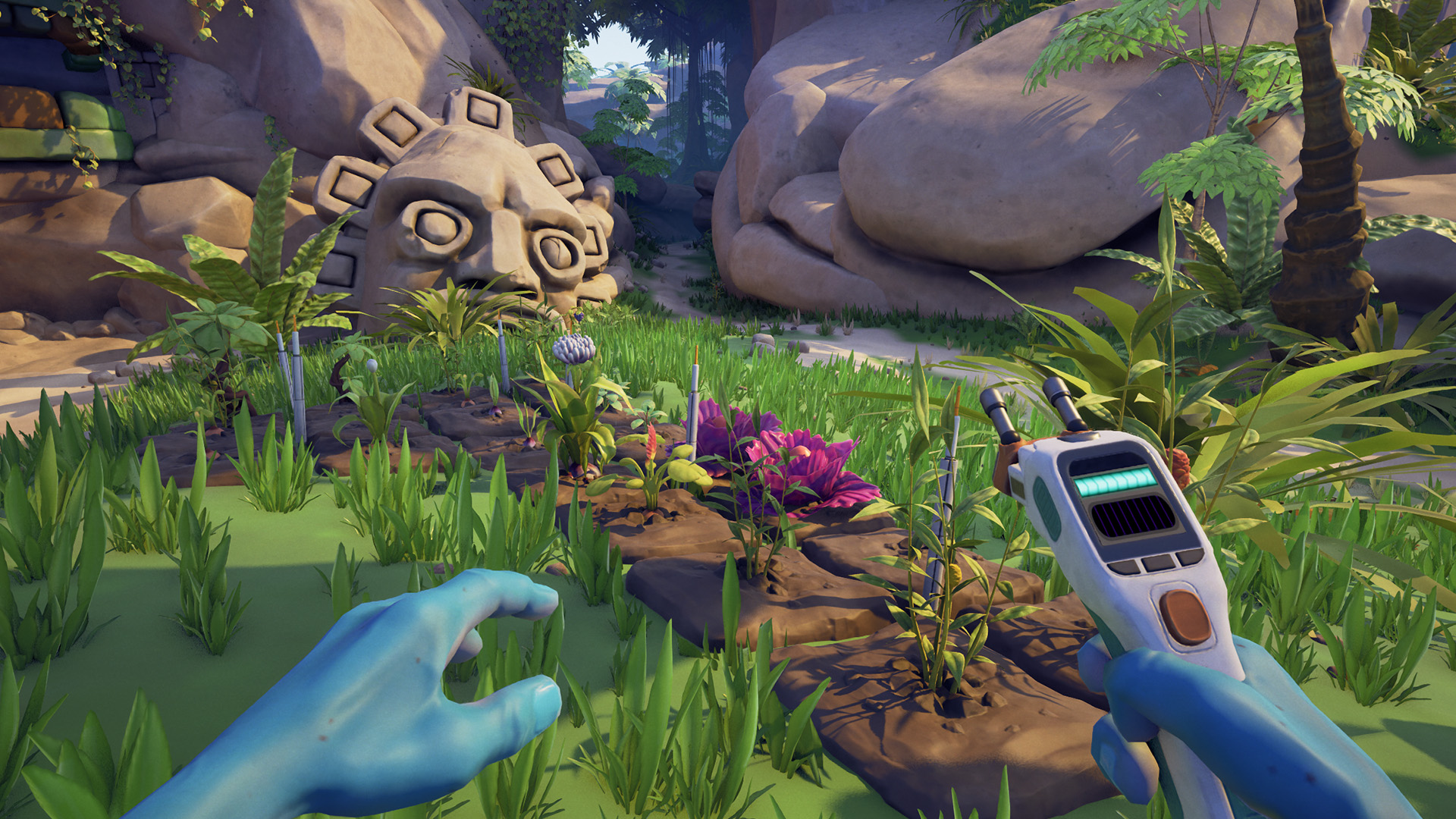 This upcoming survival game promises an unusual twist: You're an alien botanist who's crash-landed on Earth 300,000 years ago