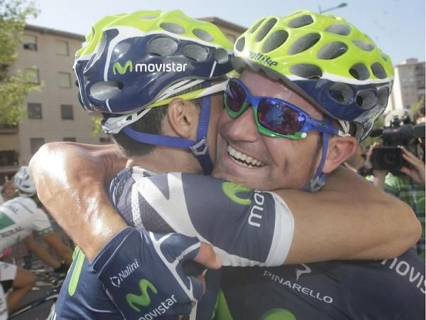 Rojas gets a hug from a teammate