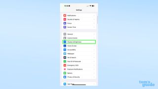 A screenshot of the iOS 16.2 Settings app, showing the main menu