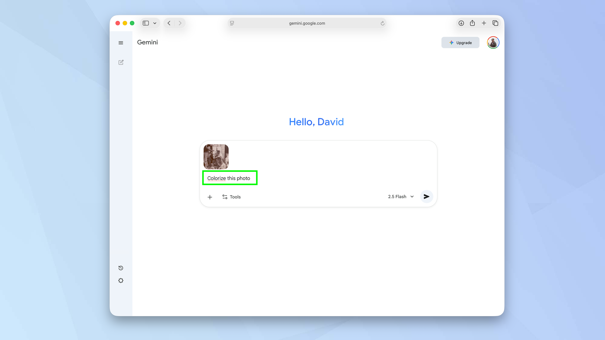 How to use Gemini to improve old family photographs