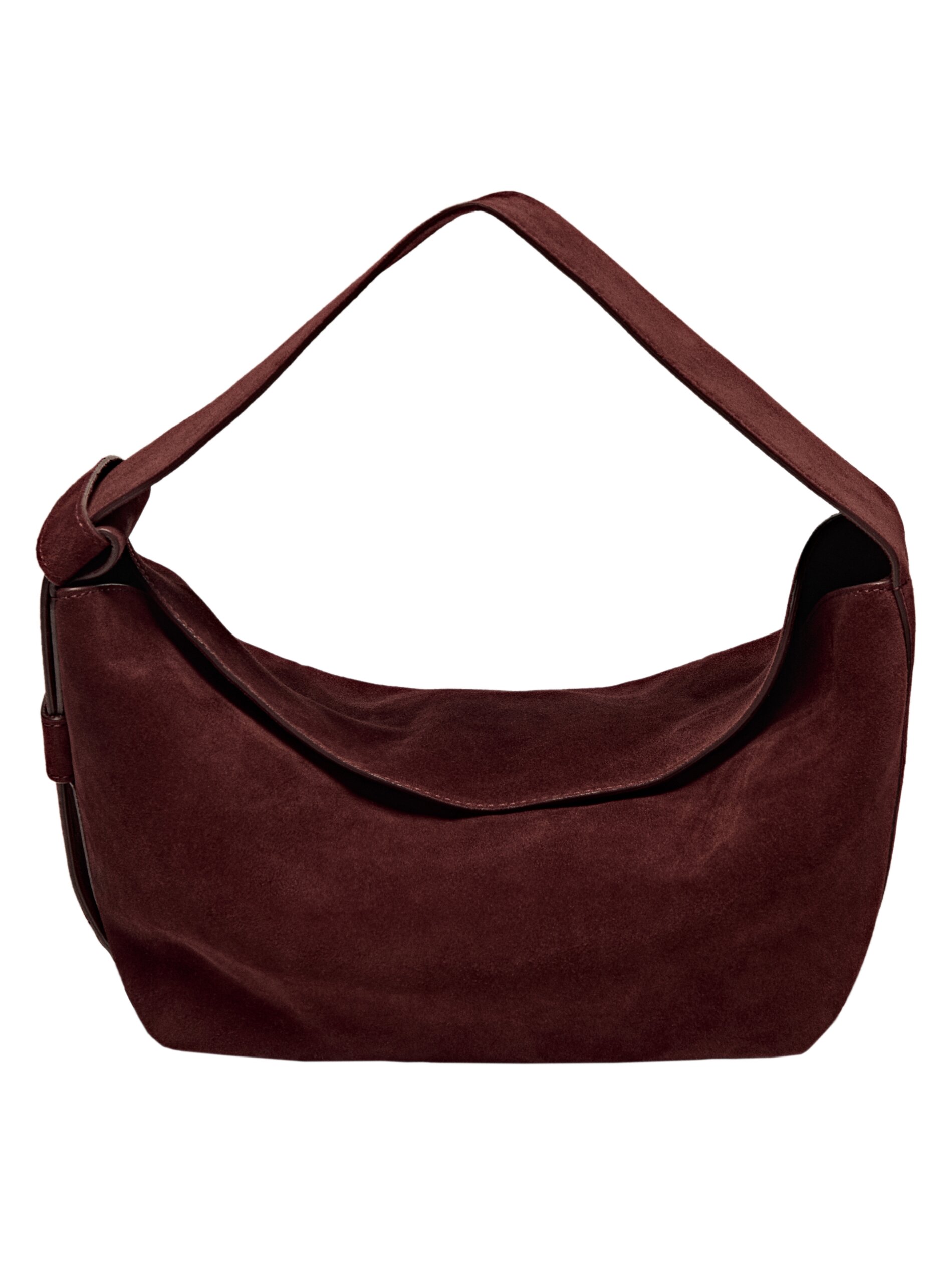 Split Suede Shoulder Bag