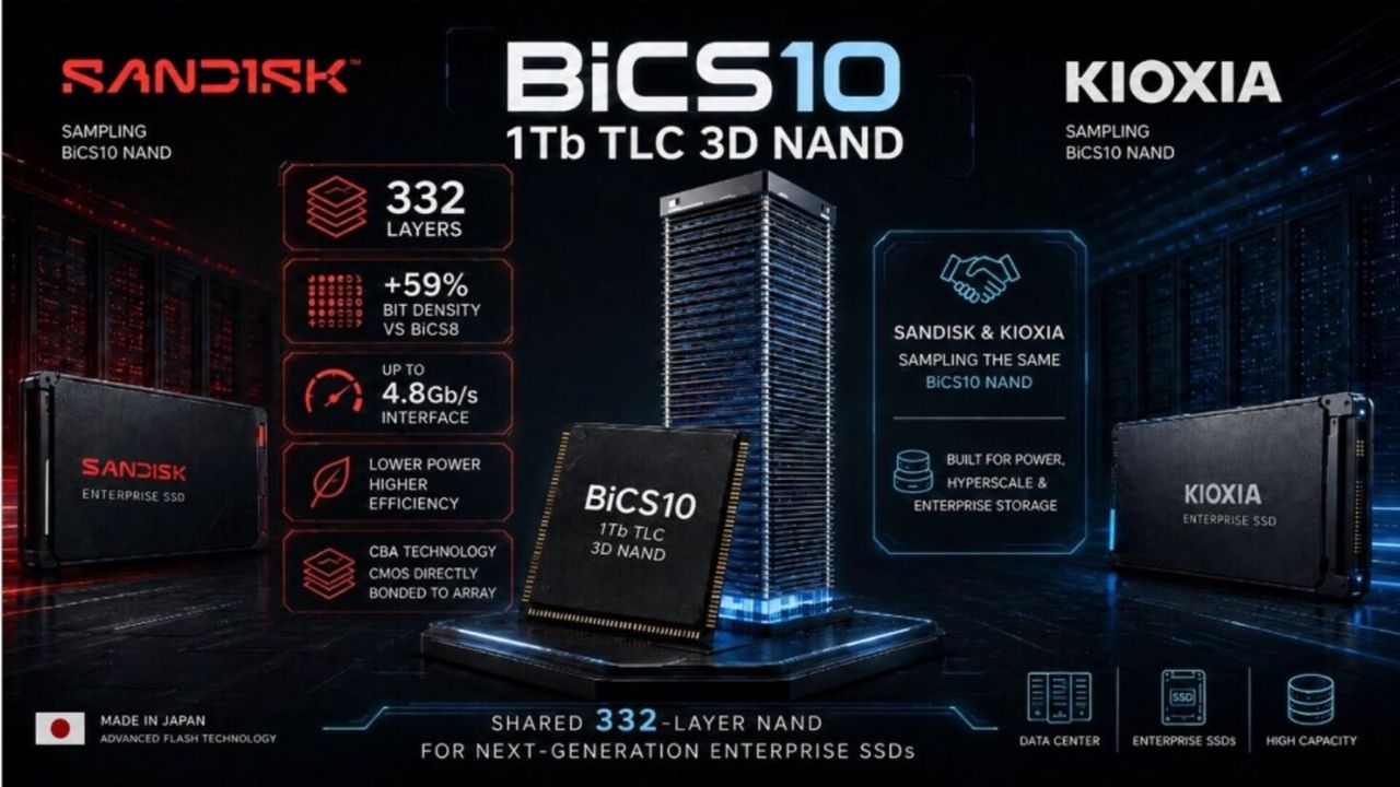 SanDisk has started sampling the tiny chip that will make 512TB SSDs possible in 2027, but don't expect them to cost…