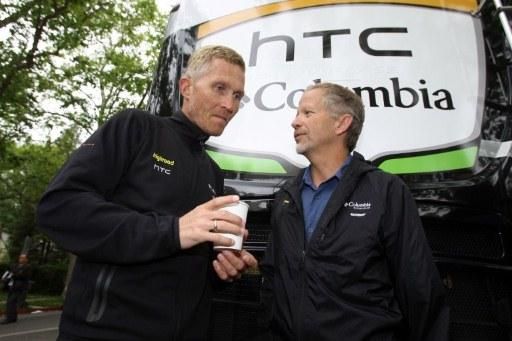 Brian Holm and Bob Stapleton at the Amgen Tour of California