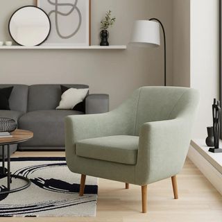 Dunelm green armchair