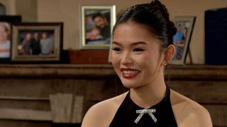 Luna (Lisa Yamada) smiles in The Bold and the Beautiful