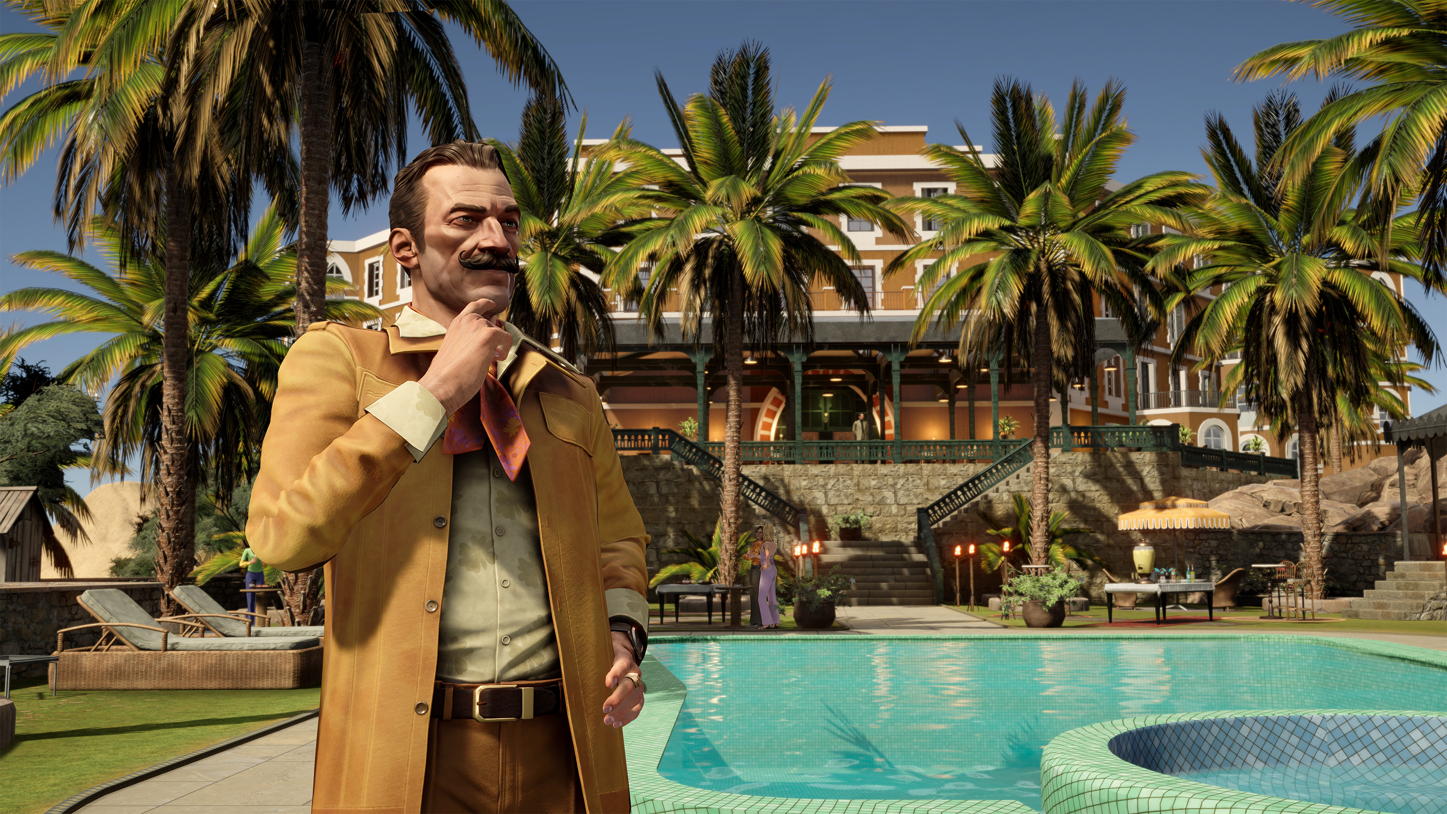 Death on the Nile; screens for a a 70s based video game