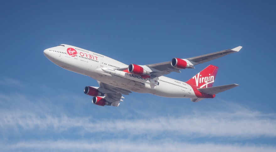 Vigin Orbit&#039;s &quot;Cosmic Girl&quot; 747 and LauncherOne