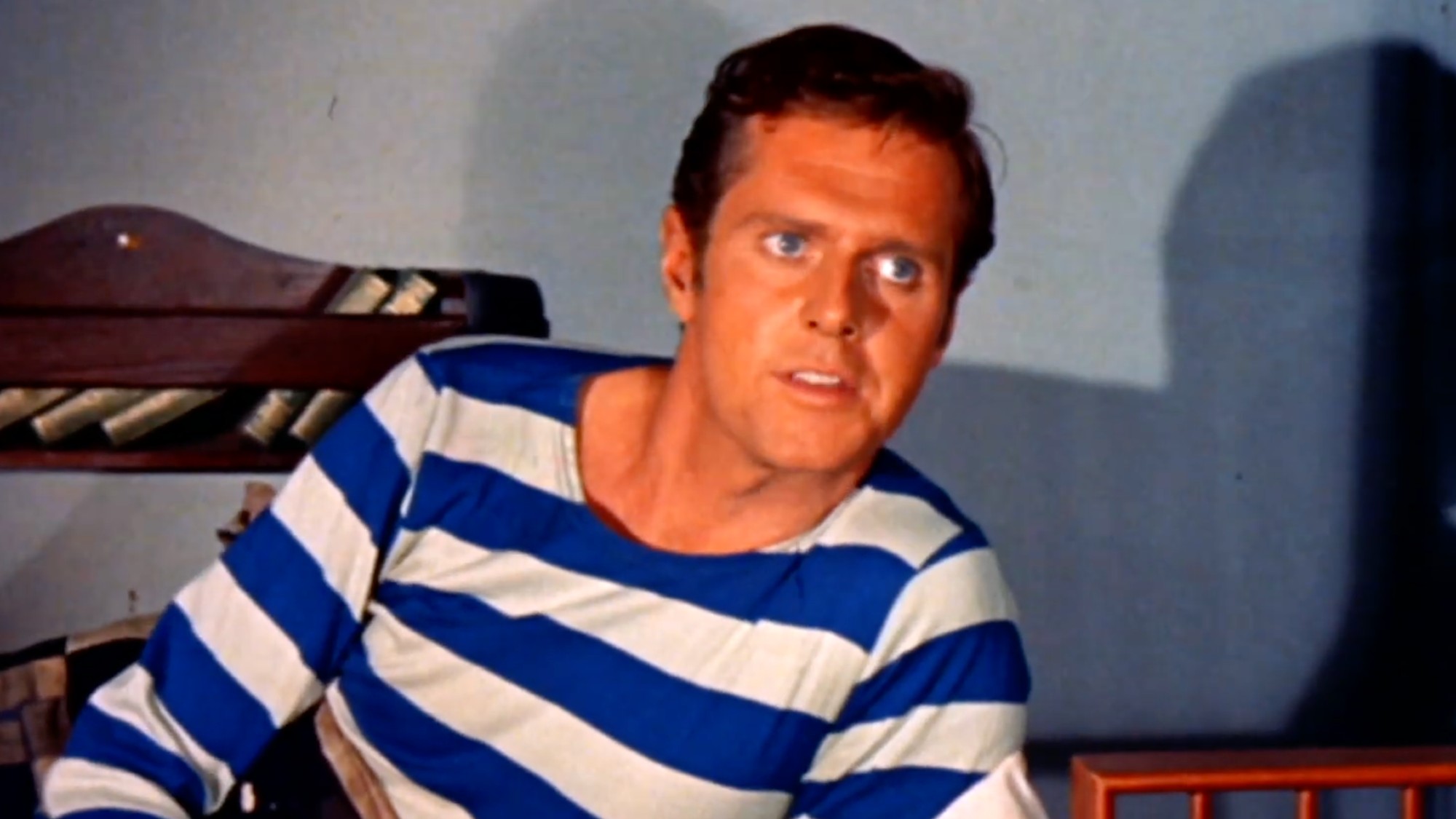 A sailor on Master of the World. He's wearing blue and white.