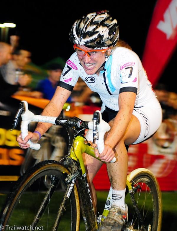 Amy Dombroski (Crank Brothers) came out of the chase group to take second place.
