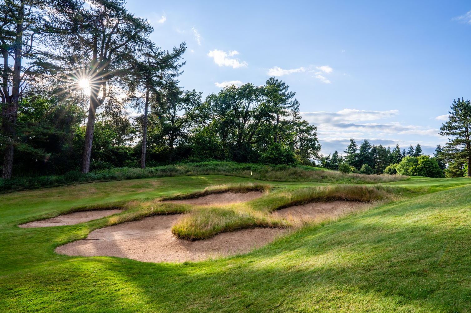 The 15th green at Carden Park's Cheshire Course