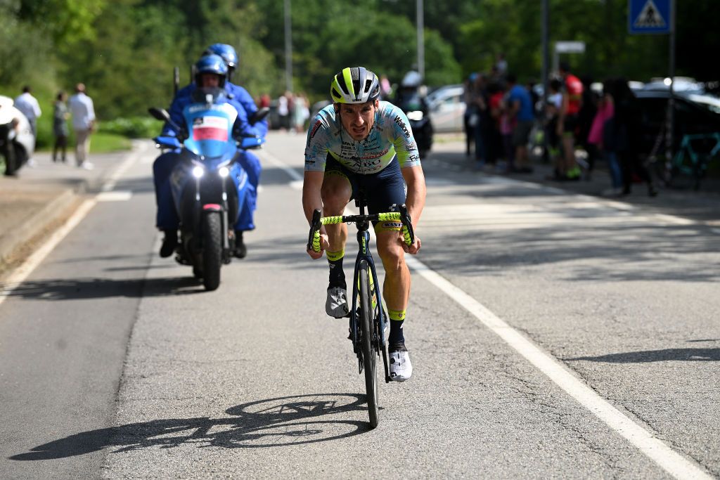 BERGAMO ITALY MAY 21 Niccol Bonifazio of Italy and Team Intermarch Circus Wanty competes in the chase group during the 106th Giro dItalia 2023 Stage 15 a 195km stage from Seregno to Bergamo UCIWT on May 21 2023 in Bergamo Italy Photo by Tim de WaeleGetty Images