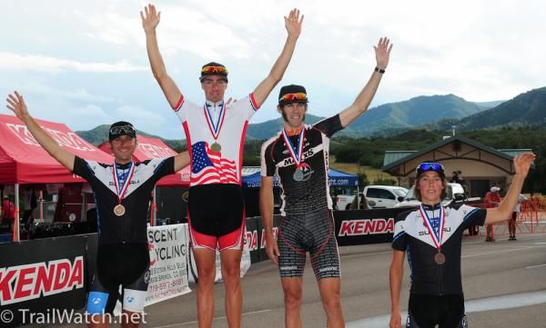 The Pro-XCT Final Podium topped by Todd Wells (Specialized).
